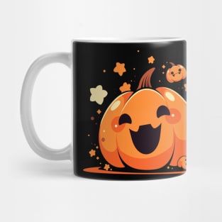 Kawaii Pumpkin Anime Cottagecore Men Kids Women Halloween Mug